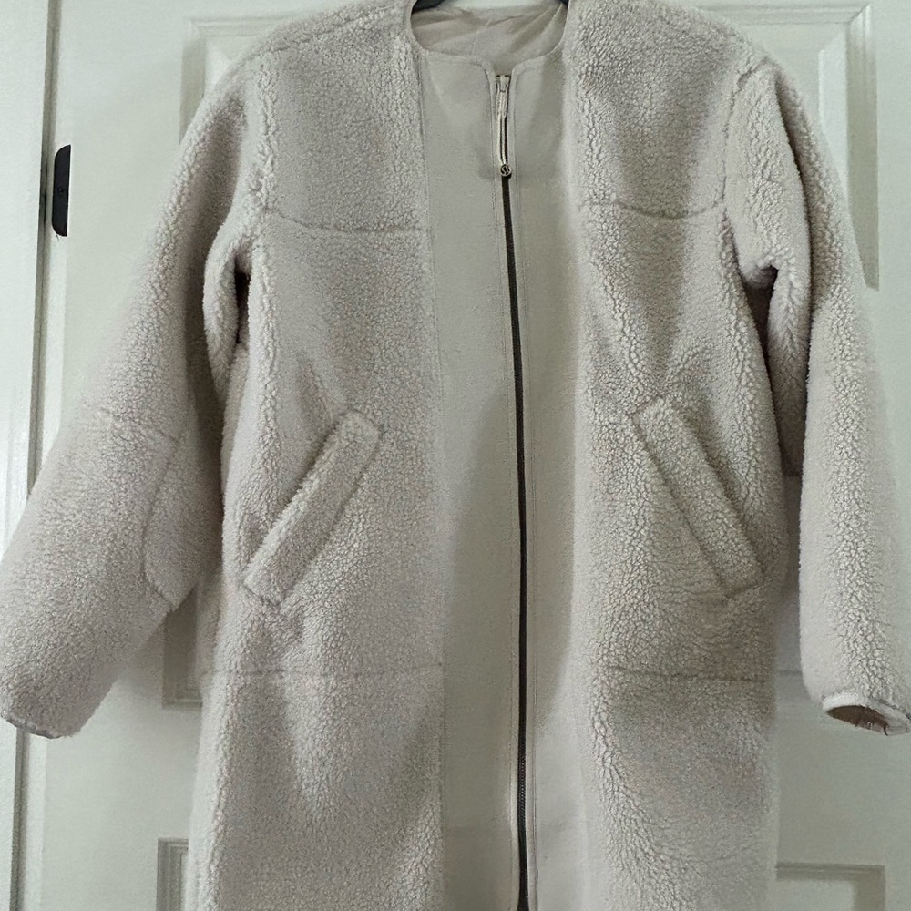 Lululemon Athletica Cream Teddy Jacket
